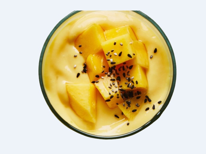 Mango-Yogurt Pudding