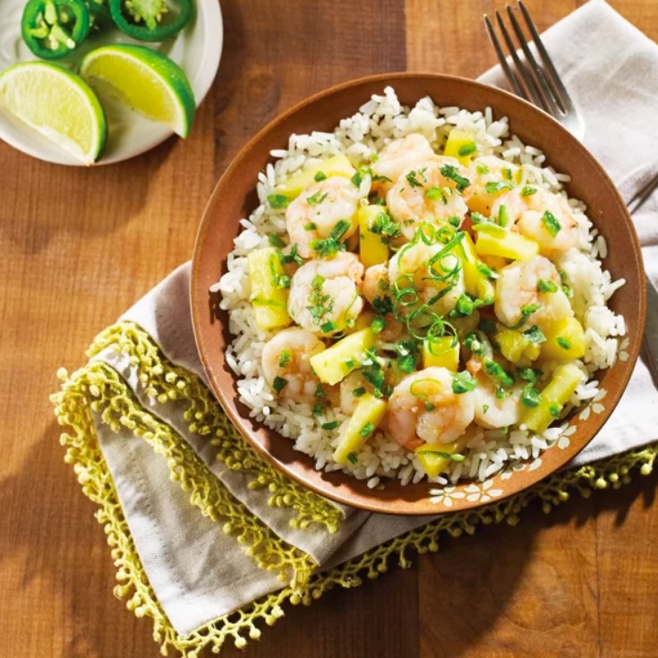 Pineapple Rice Bowl With Shrimp